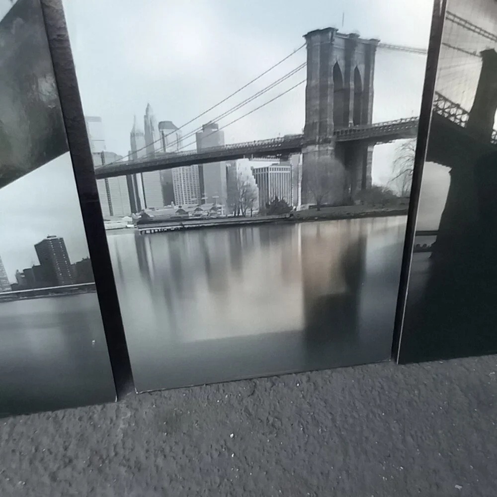 IKEA Gronby 4X Photographic Wall Art Panals New York City Bridges